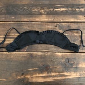 Agent provocateur black satin bow bra